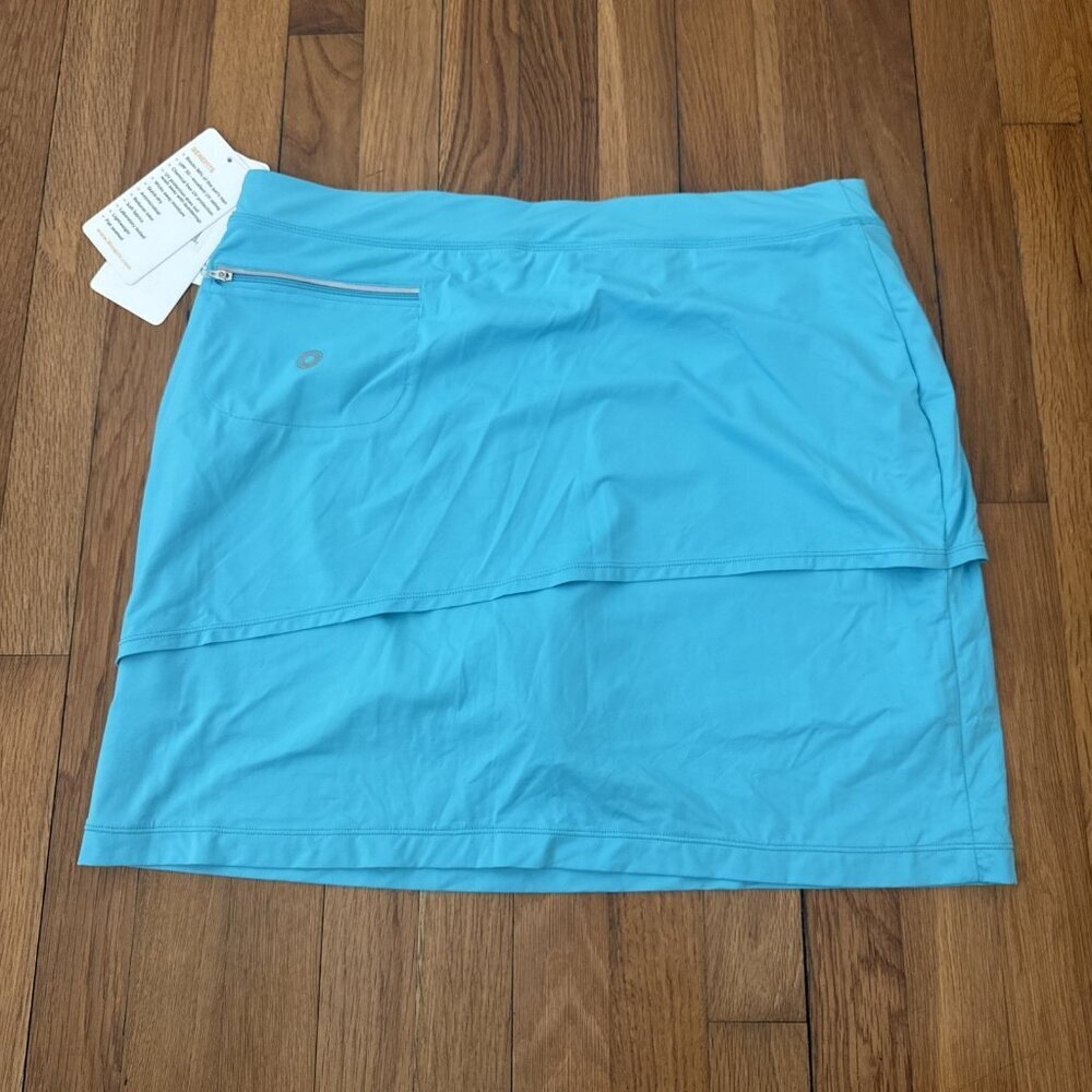 Bloq UV Skort Skirt Double Layer Golf Sporty UPF 50+ Zipper Pocket Size X-Large - Picture 6 of 6
